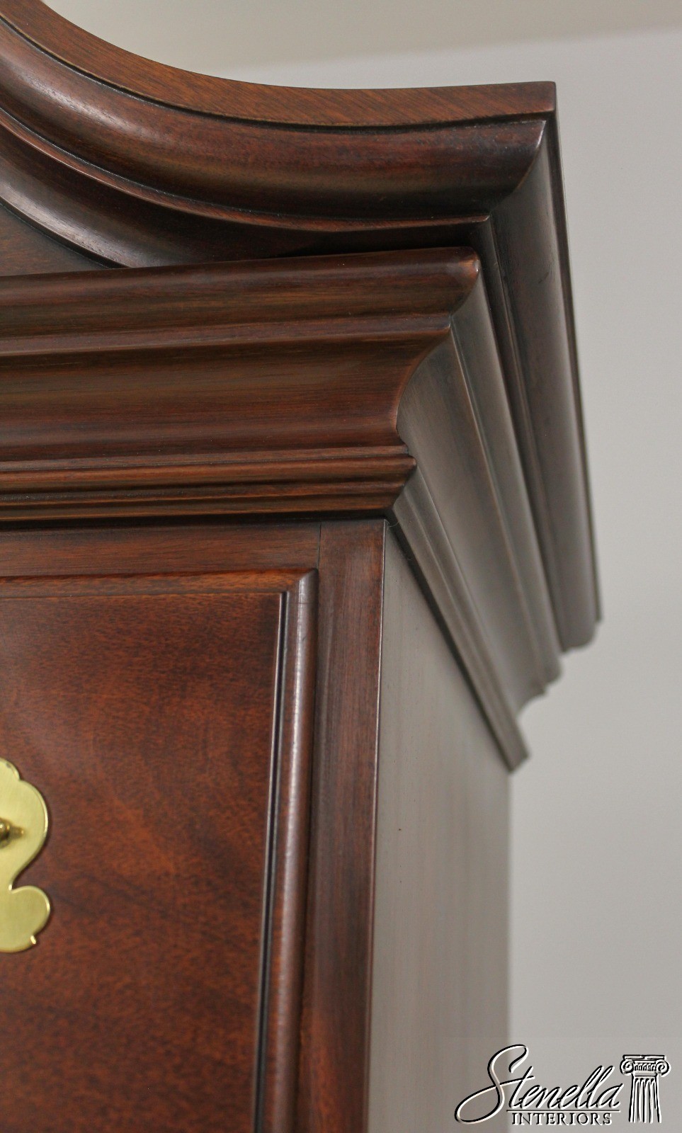LF58143: HENKEL HARRIS 3 Part Queen Anne Mahogany Highboy