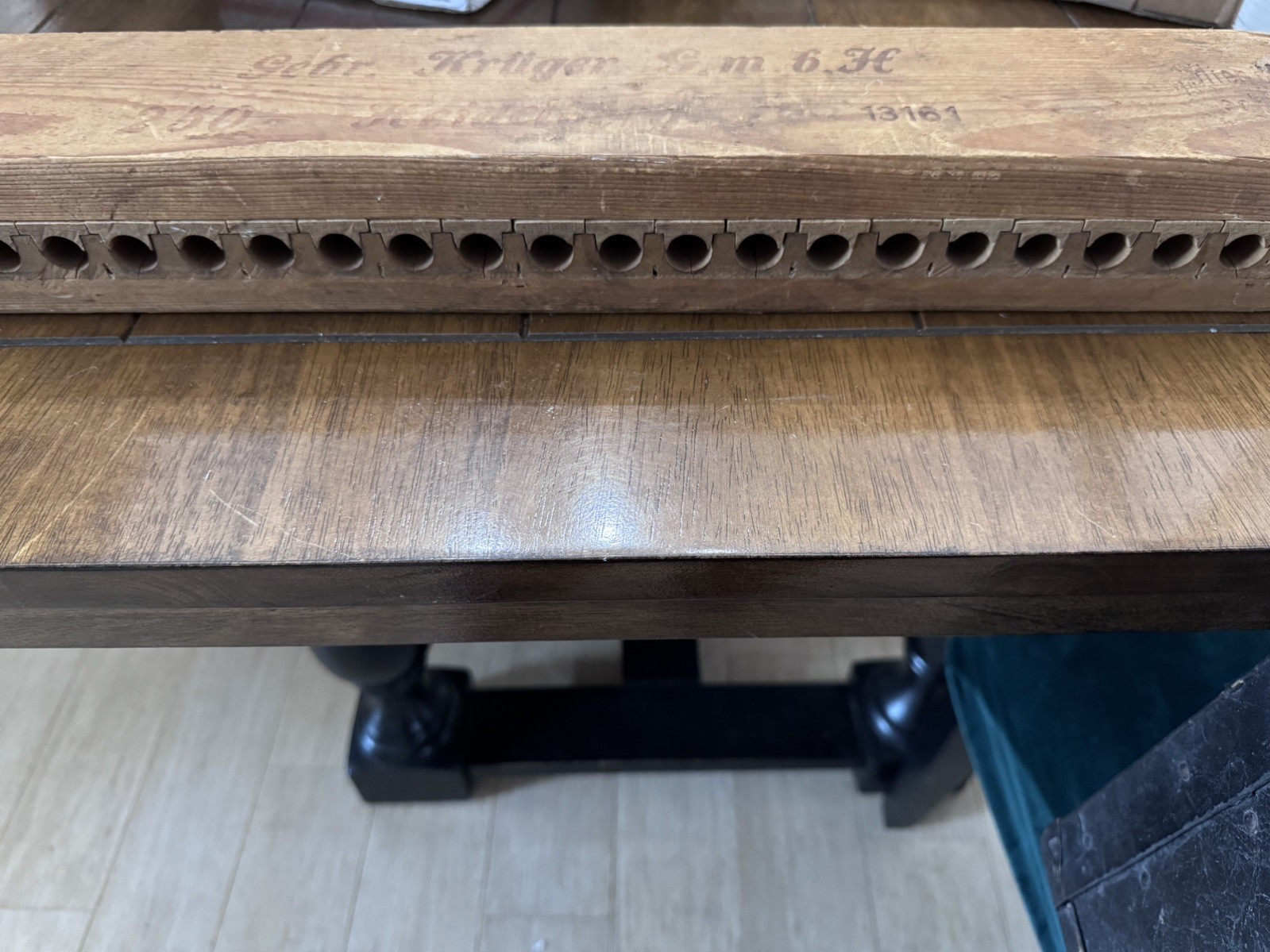 Antique/vintage German wooden cigar press (Gber. kruger gm 6h) 20 slot