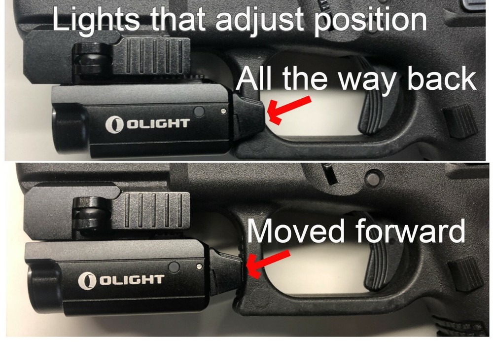 Kydex Trigger Guard for Glock 17/22 with Light Attached - Black