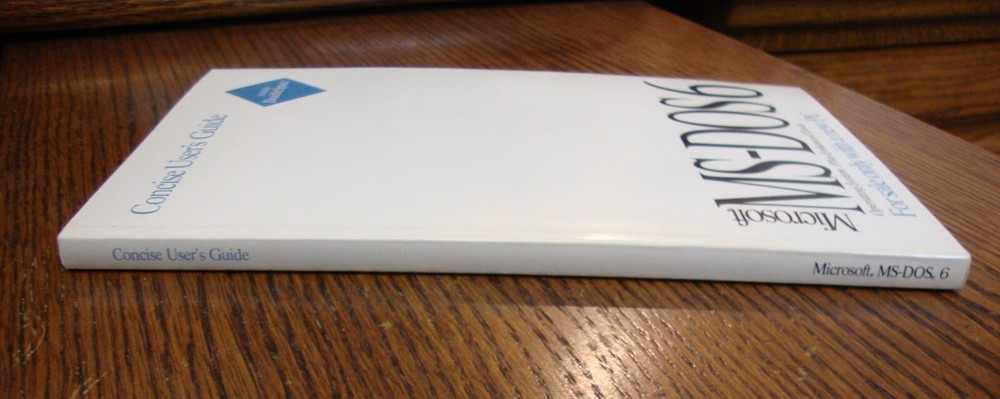 Concise User's Guide For Microsoft MS-DOS 6 - 1993 - Mint!