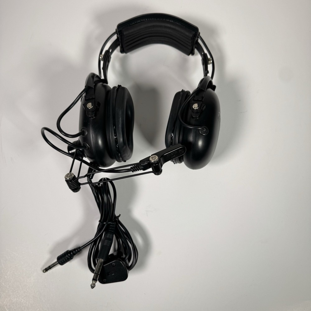Flightcom Aviation Headset Dual Plug GA Pilot W/ Mic Sonetics A-5