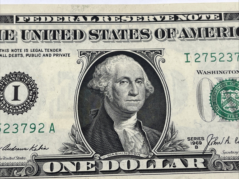 1969-B $1 Bill Printing Error
