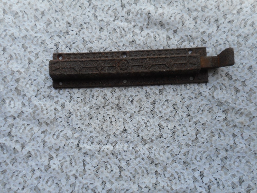 Victorian Ornate Antique Door/Window Bolt Latch