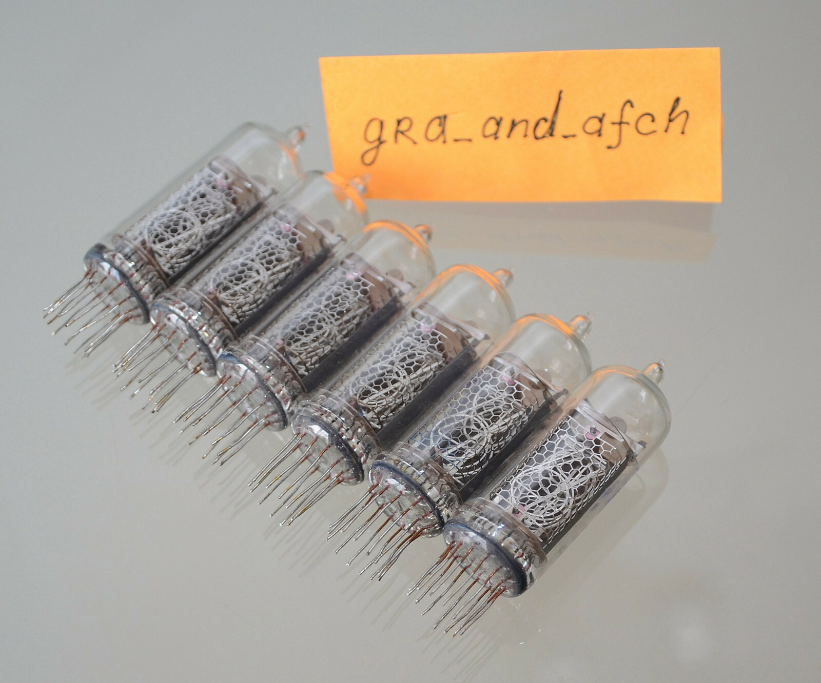 IN-14 Nixie Tubes UNUSED TESTED Desoldered [6 pcs SET] FAST DELIVERY UPS 3-5Days