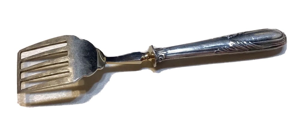 Vintage Antique Russian Early Soviet Hallmarked Monogram Silver 875 Fork Spoon
