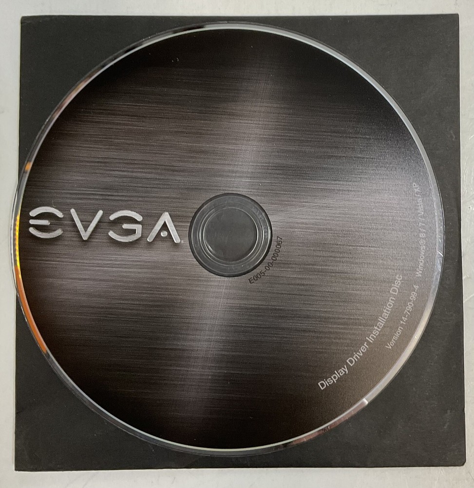 Nvidia GeForce EVGA Display Installation Disk Version 14-790-99-4