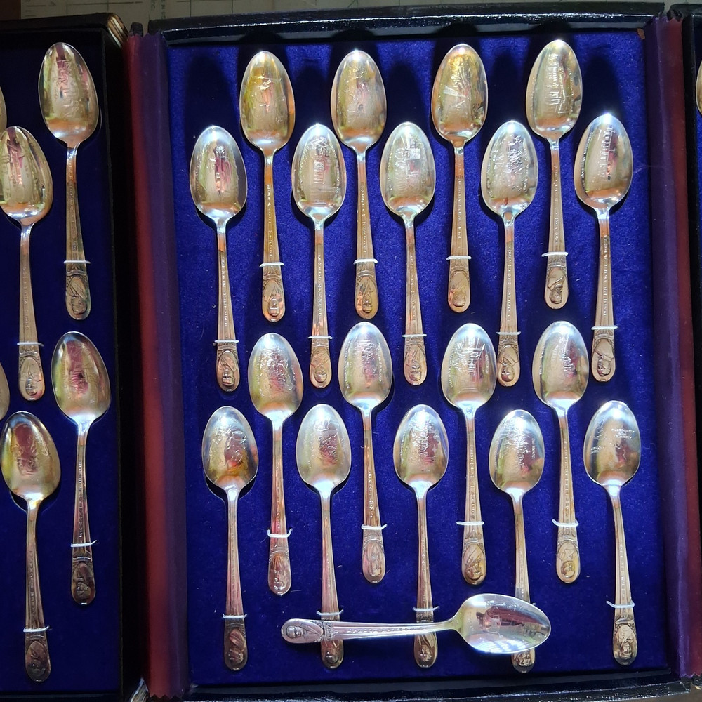 Vintage Presidents Commemorative Spoon Collection Wm Rogers Silver Plate 34+1
