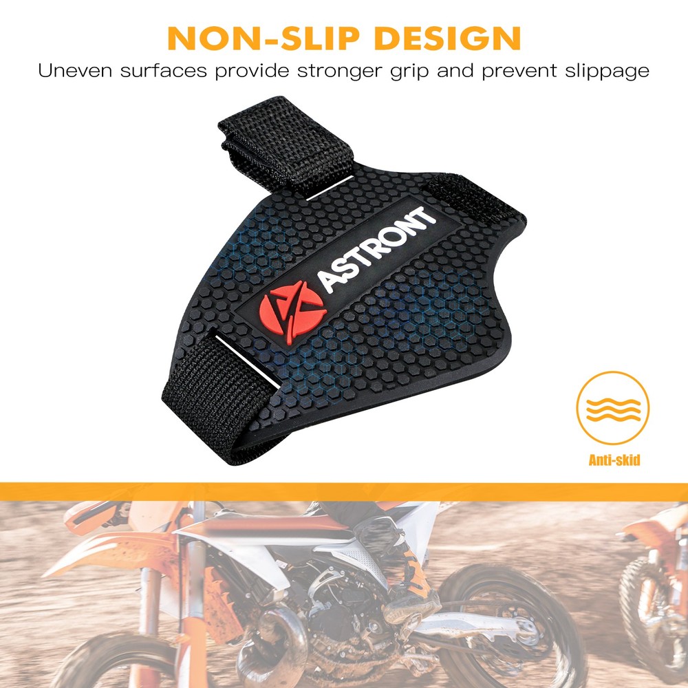 Motorcycle Gear Shifter Shoe Boot Guard Pad Cover Protector Adjustable Strap
