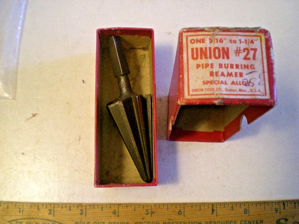Union #27 Pipe Burring Reamer With Box