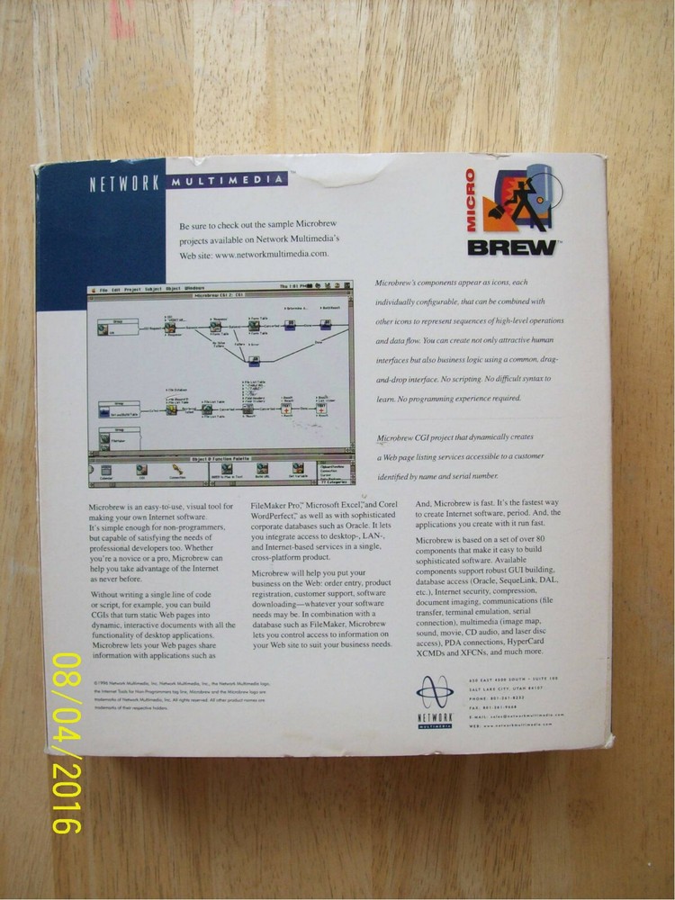 Network MultiMedia MicroBrew v1.3 (Serius89/Novell Appware) Collector's Item