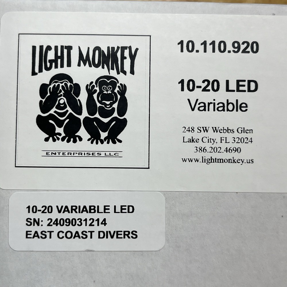 LIGHT MONKEY 20 Watt Variable LED Primary with 10 Amp Battery - 10.110.920