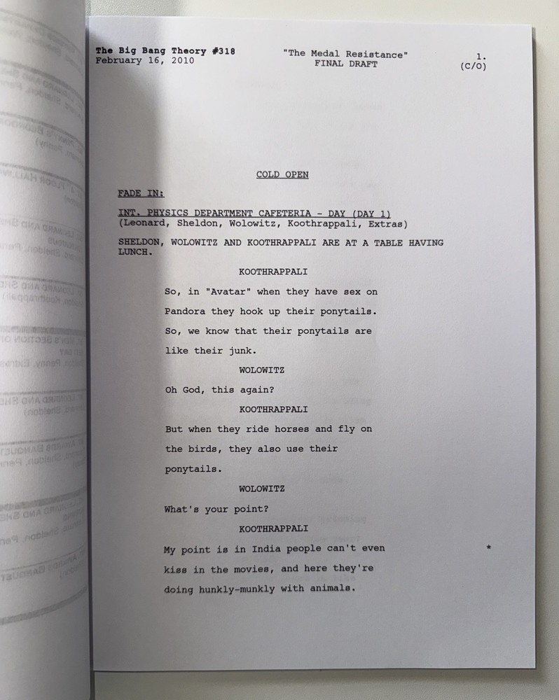 The Big Bang Theory Season 3 Script