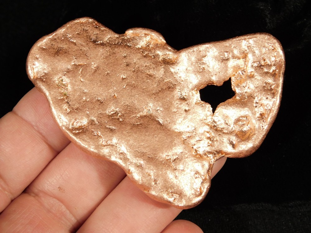 Larger! Super Heavy Solid COPPER NUGGET or Native Copper Float Michigan 99.8gr
