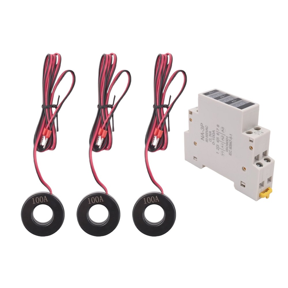 3 Phase Amp Meter for DIN Rail Mounting, Modular Current Meter