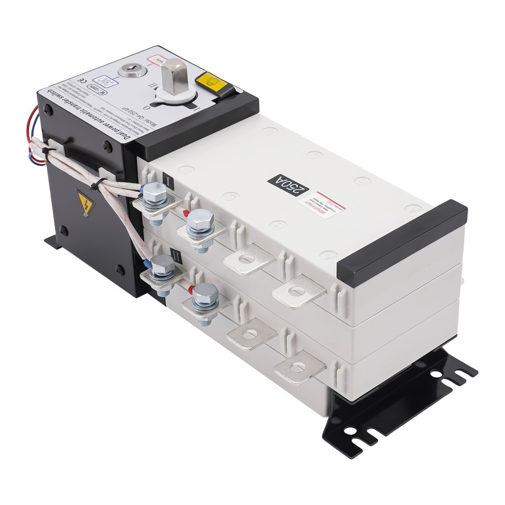 Automatic Industrial Transfer Switch 250A 4P 110V Grid to Solar AC Generator.