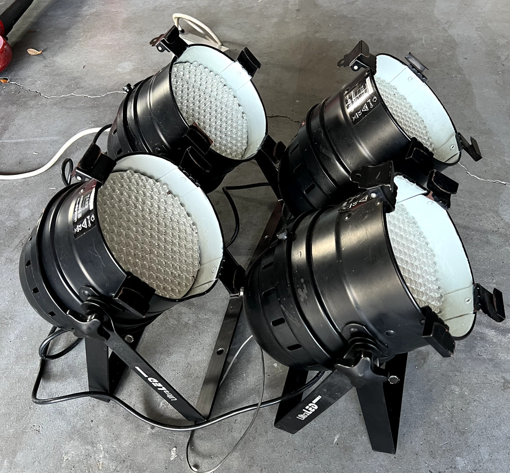 Four TechniLux ULTRA LED Par Cans (4)