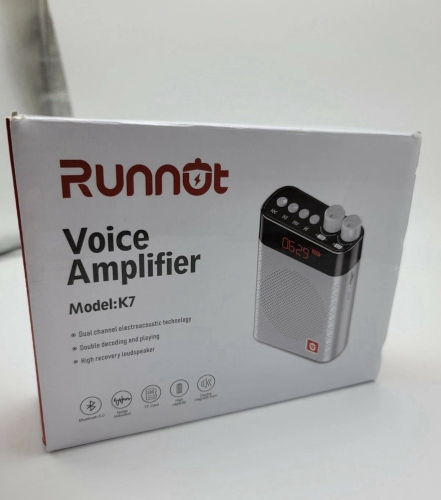 Runnut UHF Wireless Microphone Voice Amplifier (New – Open Box)