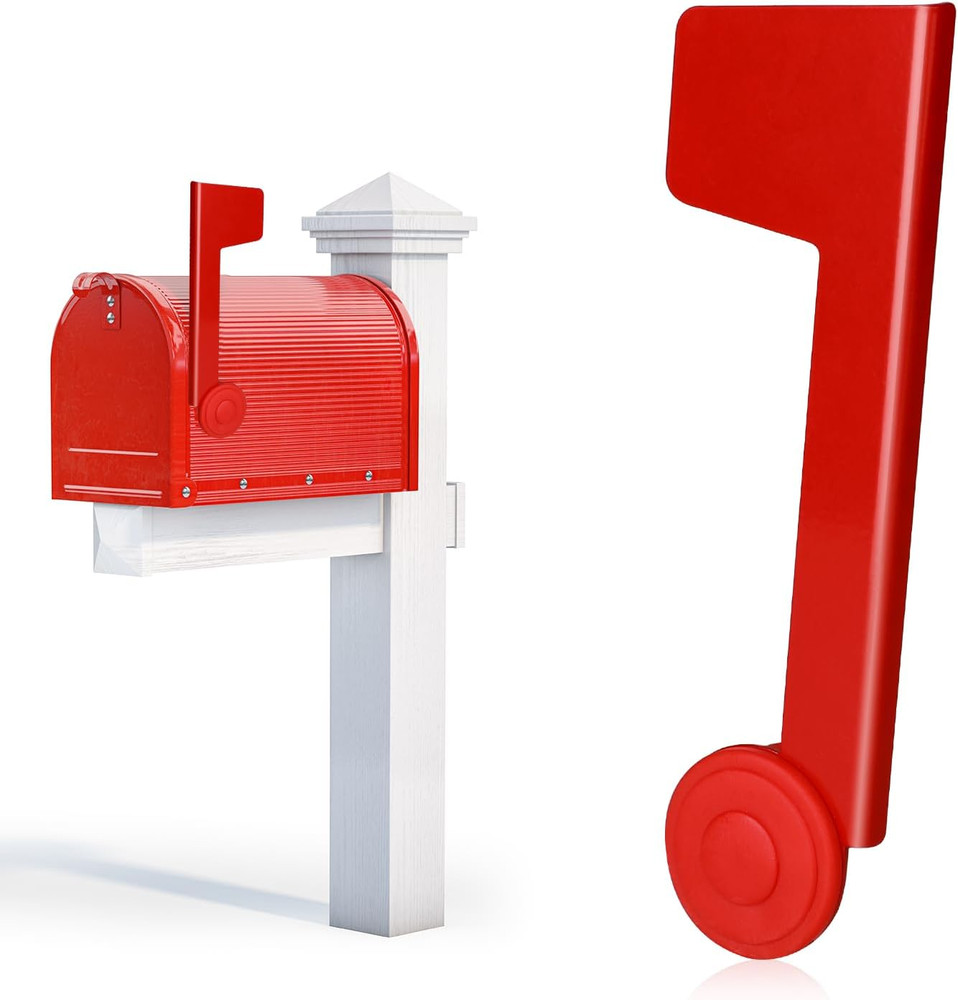 Mailbox Replacement Flag Kit Mailbox Red Flag Holder, Professional Mailbox Flag
