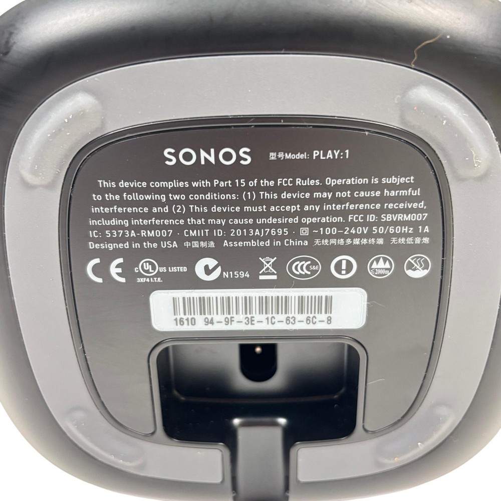 Sonos PLAY:1 Wireless Smart Speaker