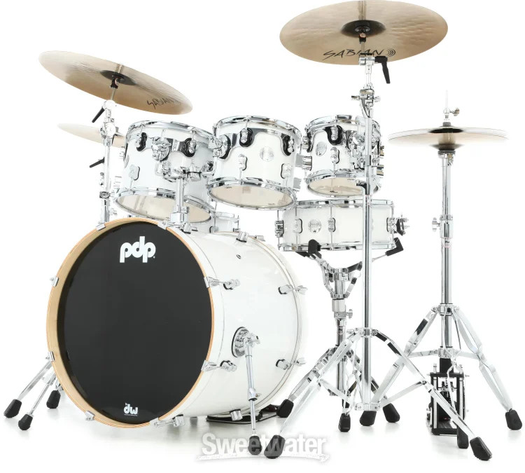 PDP Concept Maple 7-piece Shell Pack - Pearlescent White