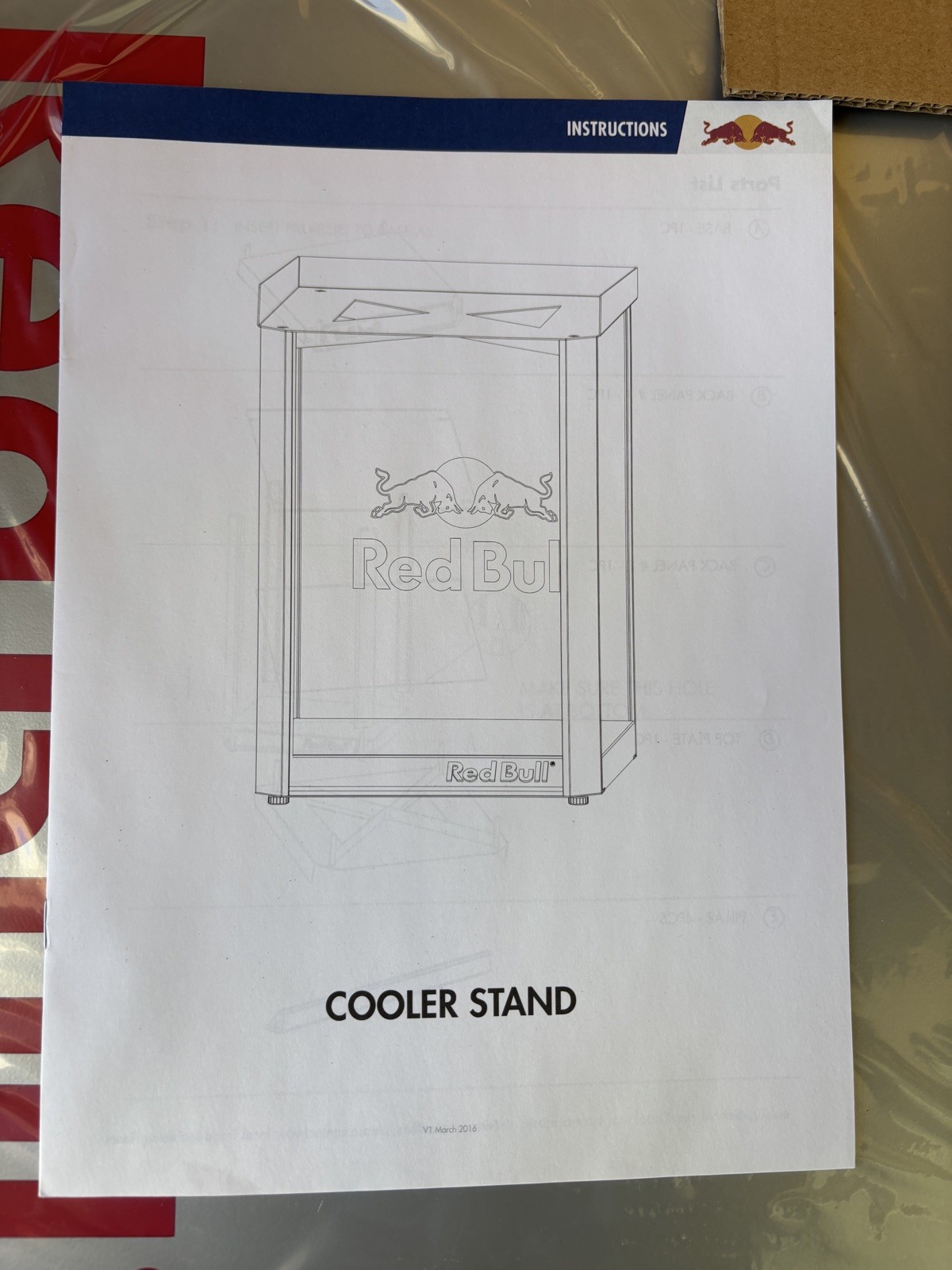 Red Bull Countertop Cooler stand for mini fridge ❄️ ❄️🧊🧊