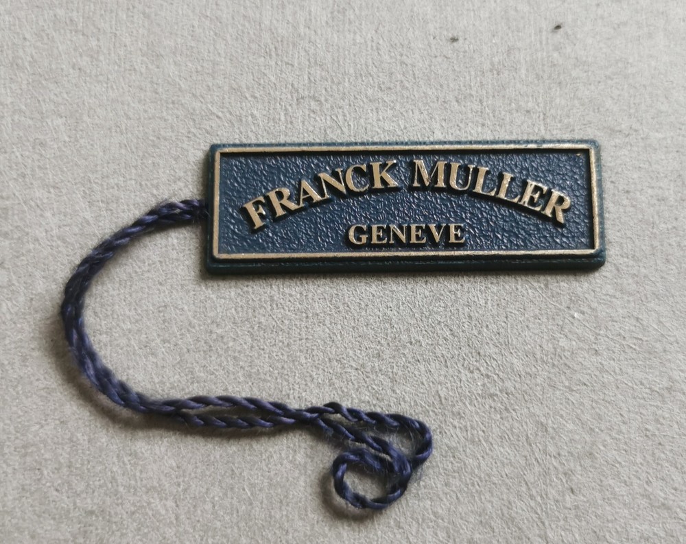 Franck Muller Vintage T1 Blue Plastic Rectangular Tag Very Good