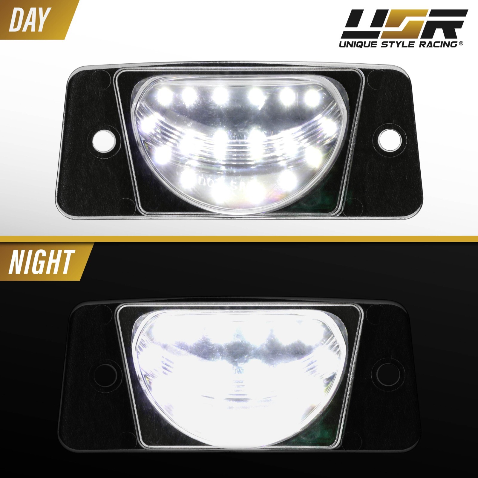 License Plate Light LED WHITE 2pc For 02-09 Chevrolet Trailblazer / GMC Envoy