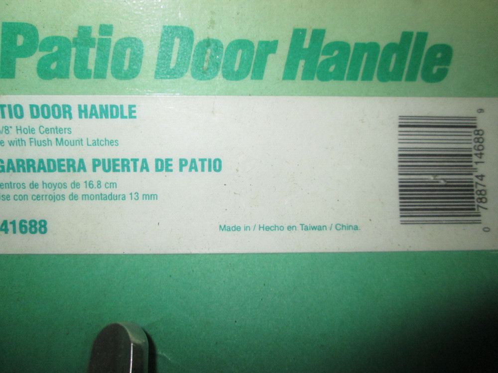 Slide-Co 141688 Sliding Door Pull, Chrome Plated