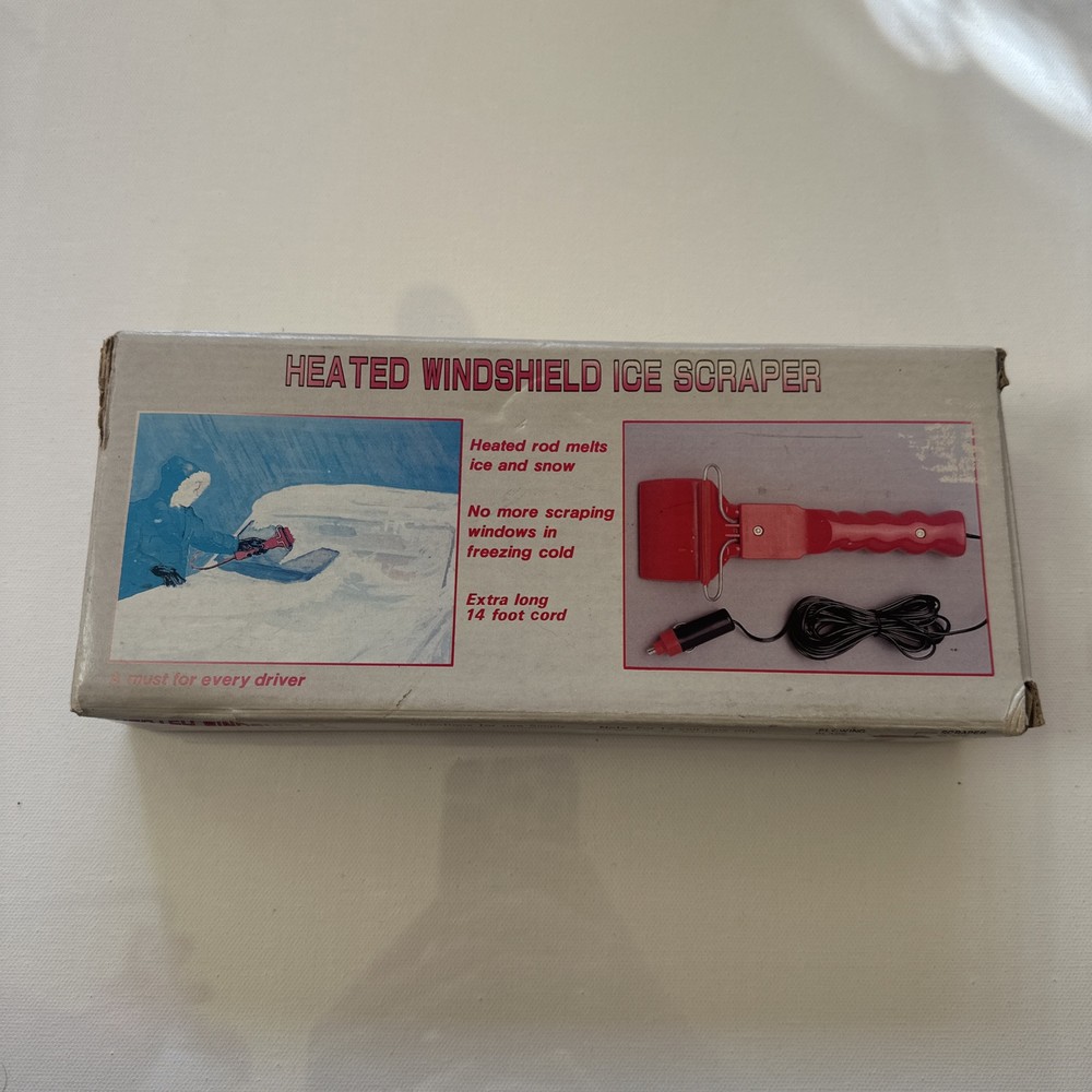 Heated Windshield Ice Scraper Vintage with Box