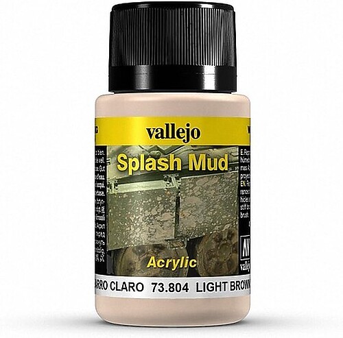 Vallejo Light Brown SPLASH MUD Weathered Effect 40ml - Hobby and Model