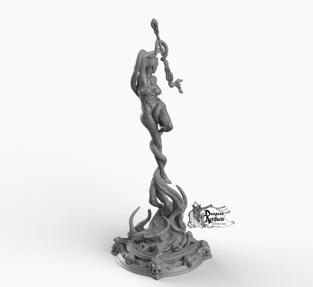 Boneflesh Ritual Dancer - Printomancer3D Printomancer Miniatures Wargaming D&D D