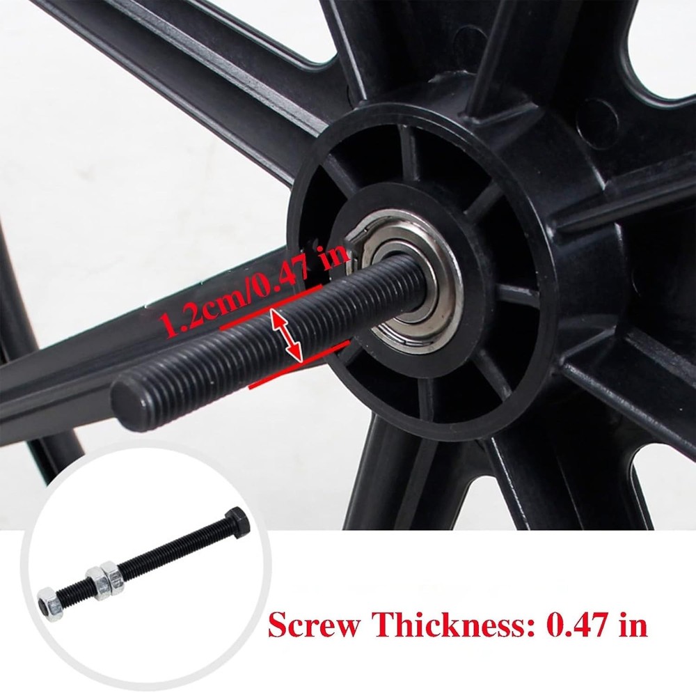 High-Quality 24-Inch Wheelchair Replacement Wheels - Durable Nylon Construction