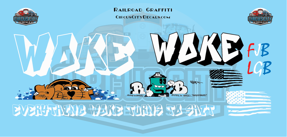 Railroad Graffiti HO 1:87 Scale Decal Set