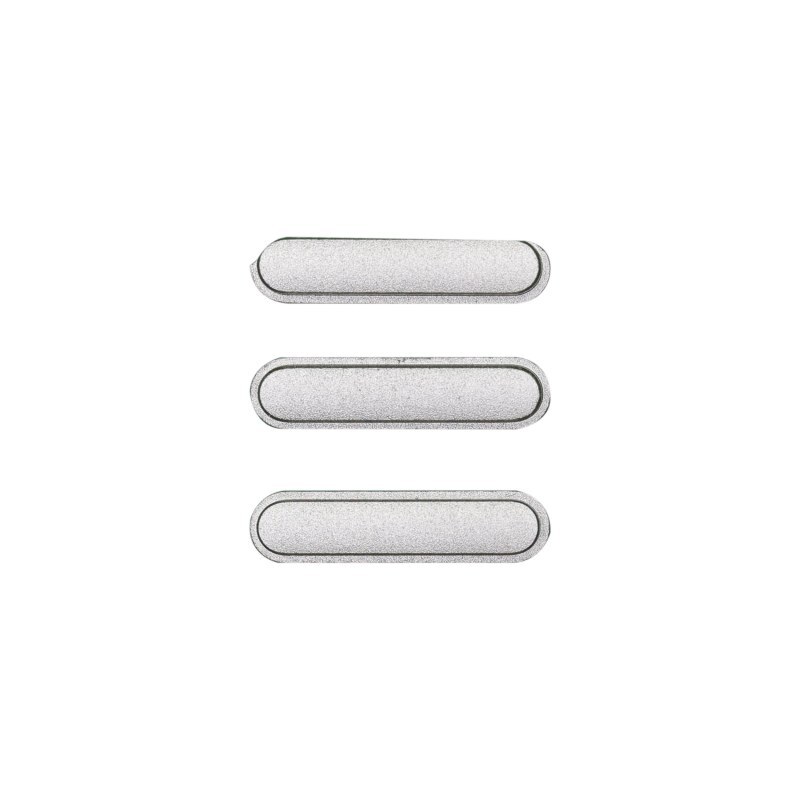 Cosmetic Button Set 3 Parts for Apple iPad Mini 4 Silver Replacement Replace