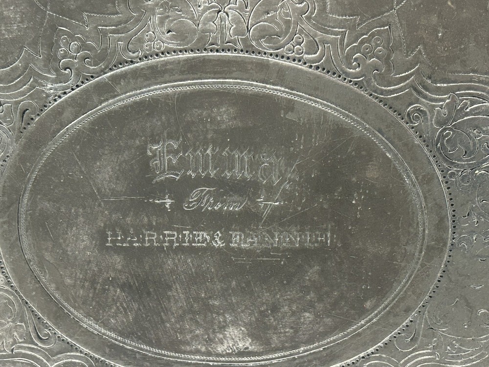 Vintage 16" Rectangular International Silver Hollowware 429 Silverplate Tray