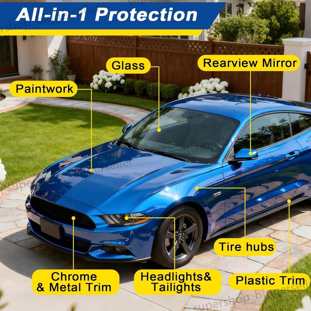 Sopami Car Coating Spray, Quick Effect Coating Agent Quickly Coat Car Wax 500ml