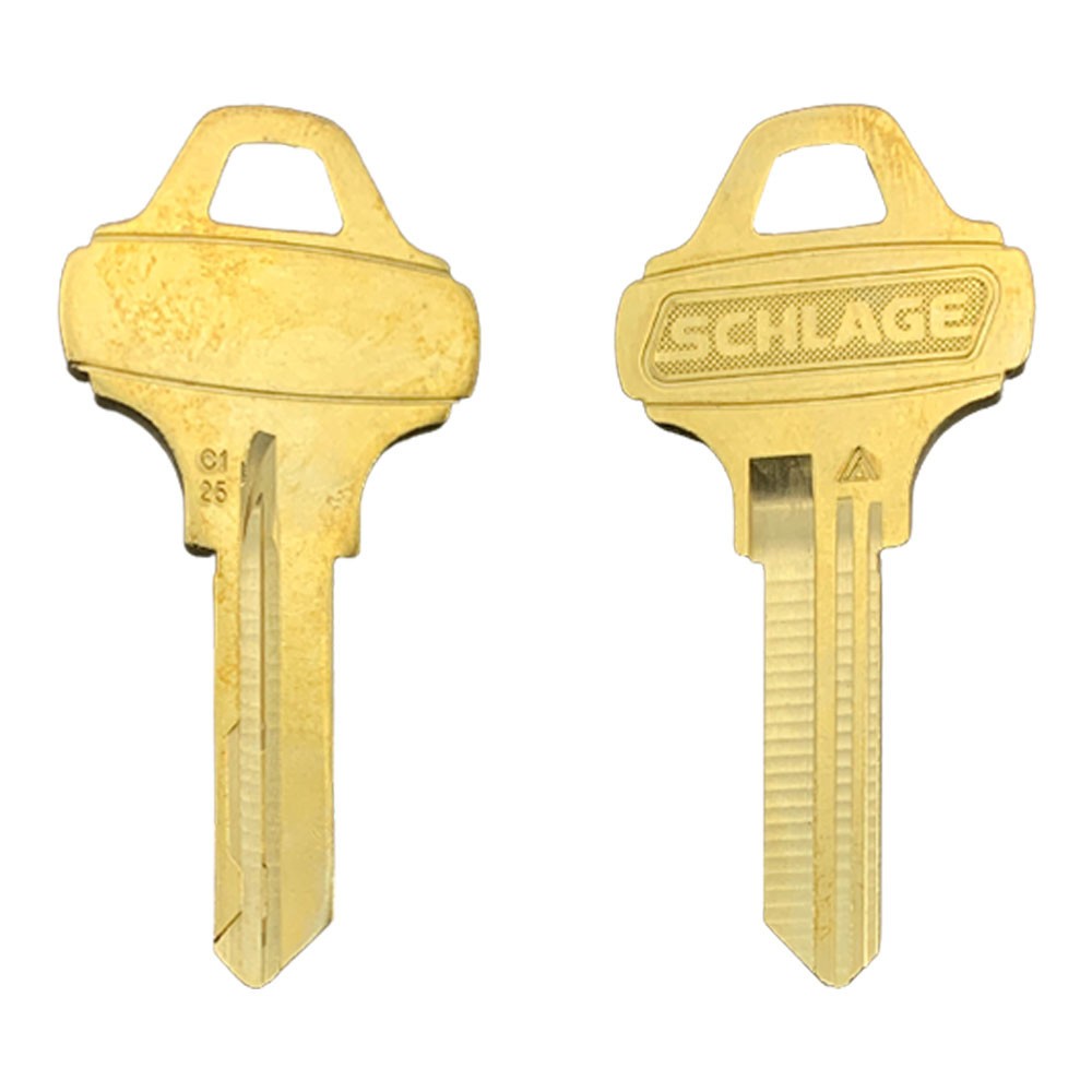 C125 Key Blank 6-Pin Brass