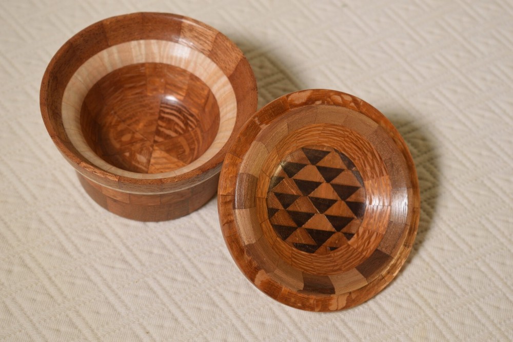 Salt Cellar -- Hand made Lacewood