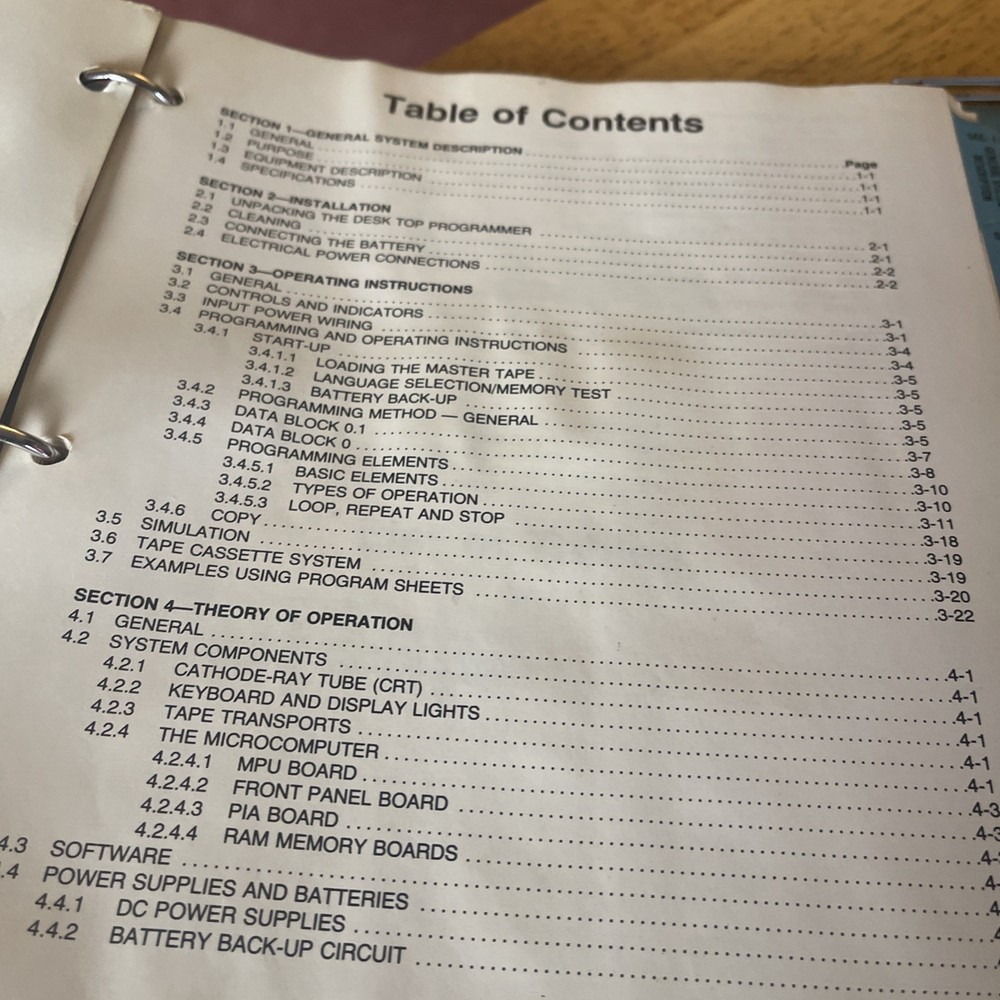 Hurco DTP 1 Desk top Programmer Owner's Manual