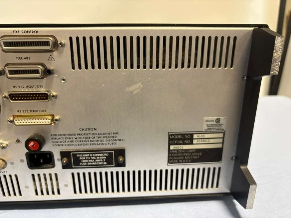 Analogic Data Precision Waveform Dynamic Signal Analyzer 6100B w/Digitizer 611-1