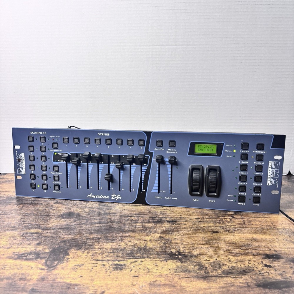 American DJ DMX Operator II Light Controller W/ Power Cord Good Condition