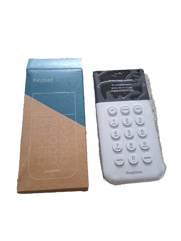 SimpliSafe Home Security System Wireless Security Keypad KP3W SSKP3 - White