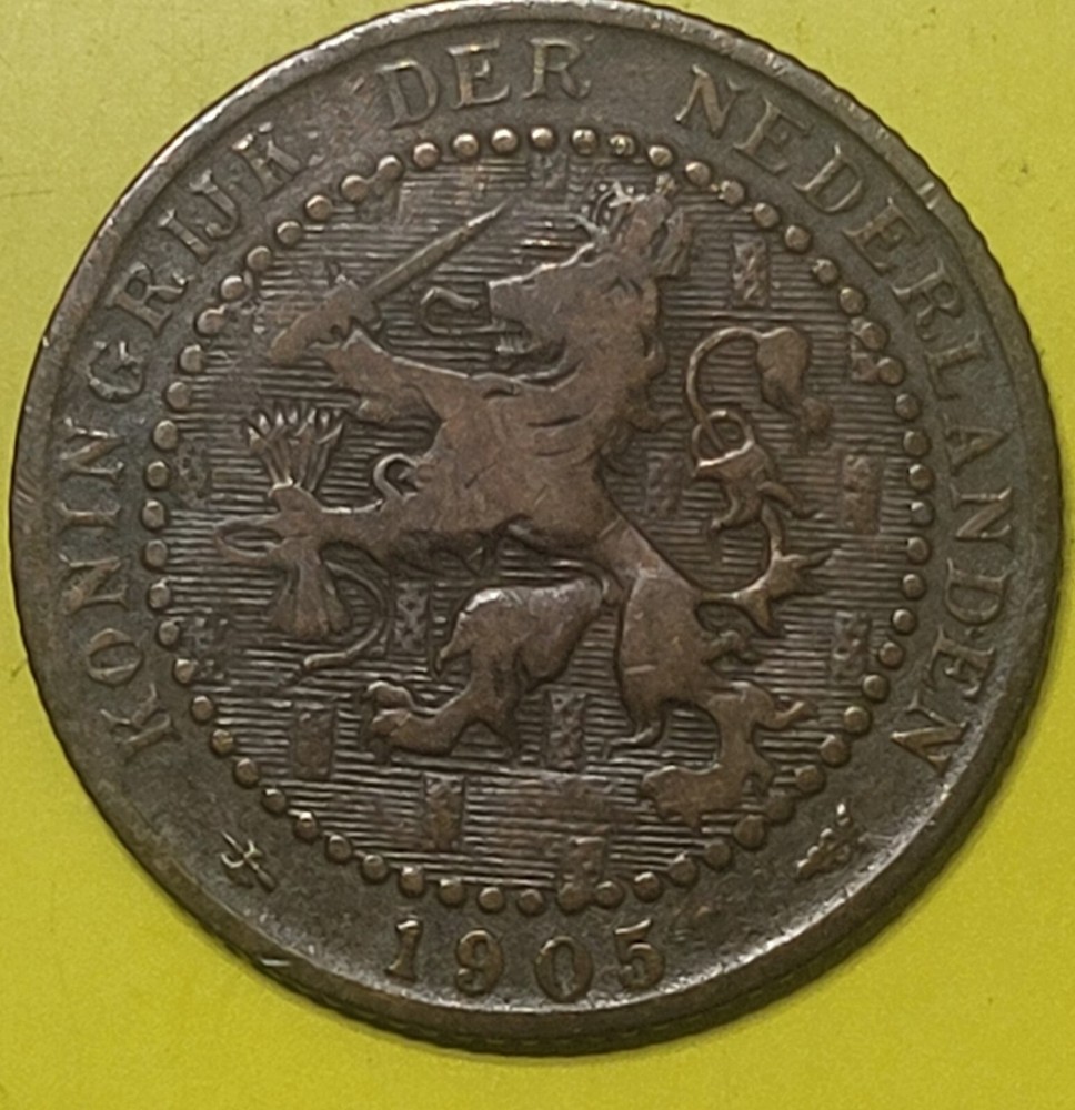 1905 Netherlands Cent Free Shipping