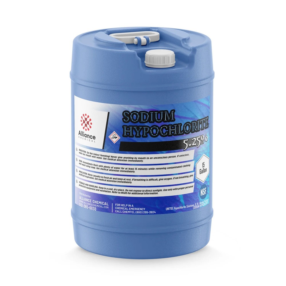 Sodium Hypochlorite 5.25% - 15 Gallon Drum
