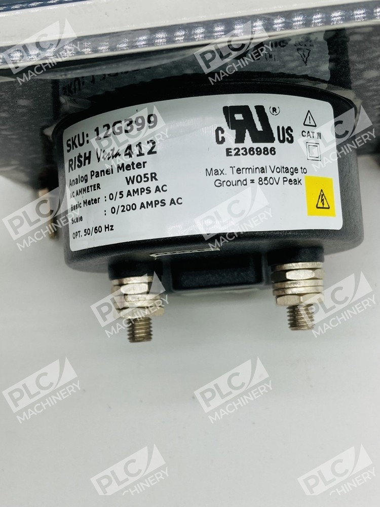 Rish Vista 412 Analog Panel AC Ammeter 0-200A