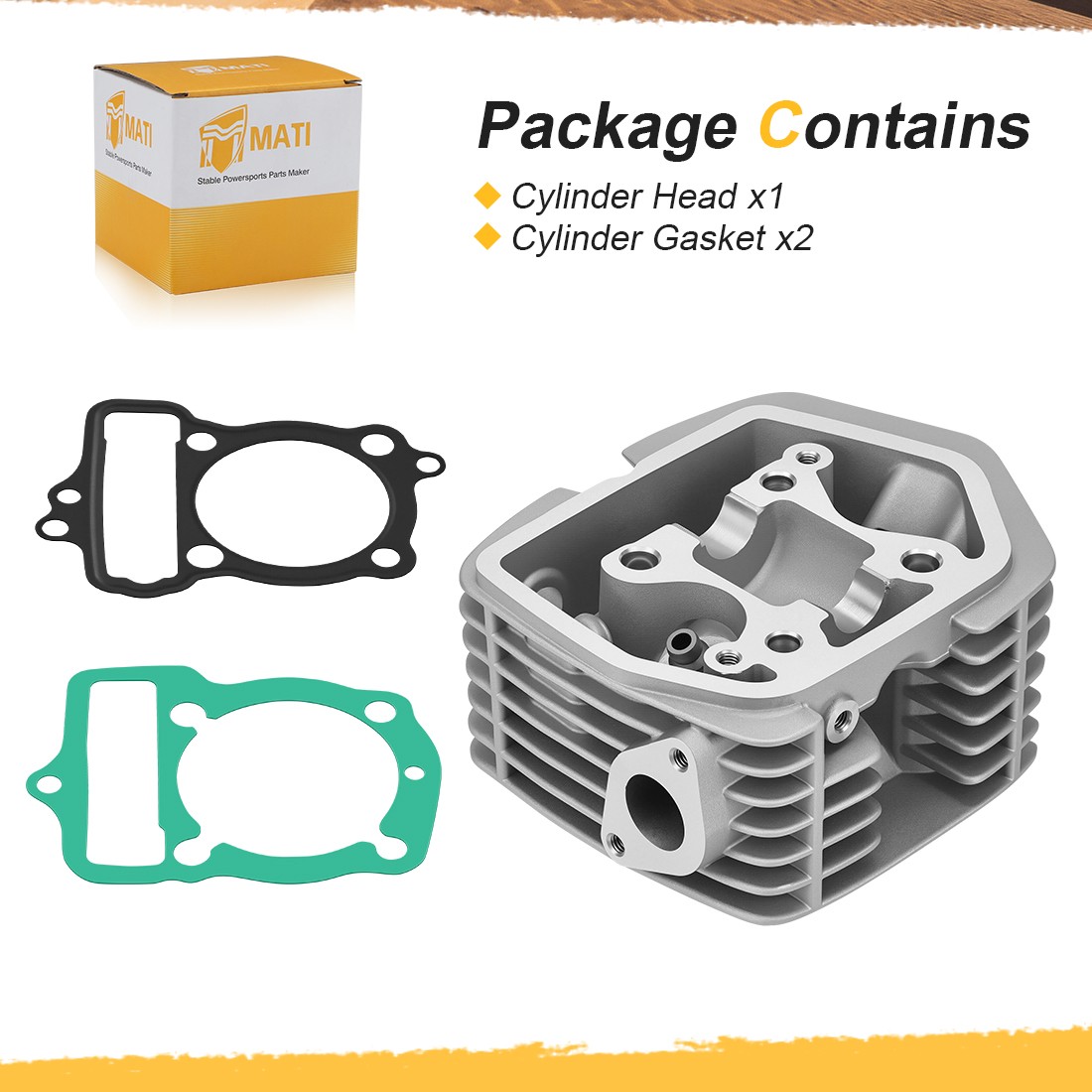 Cylinder Head & Gaskets For Honda XR100R 2001-2003 CRF100F 2004-2013 NSF100 2006