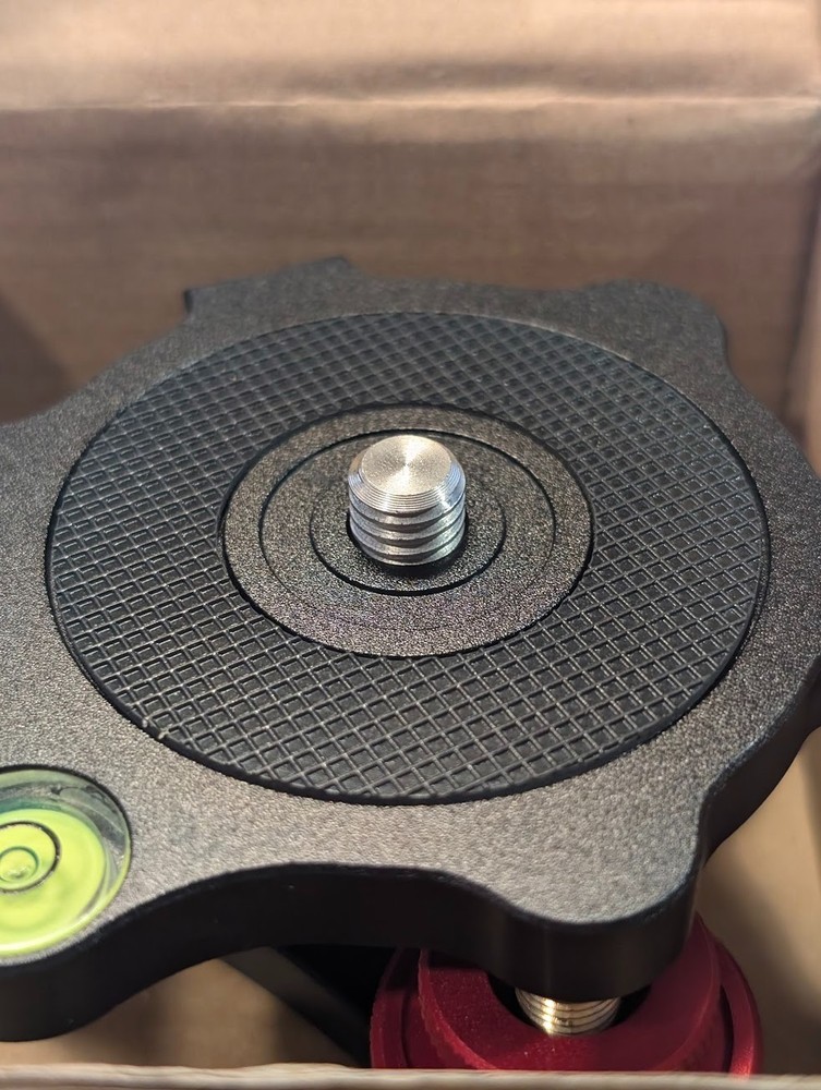 LP-64 Camera Tripod Head Leveling Base Triple-wheel Precision Leveler Adapter