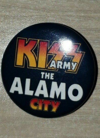 Kiss Army the Alamo City Button