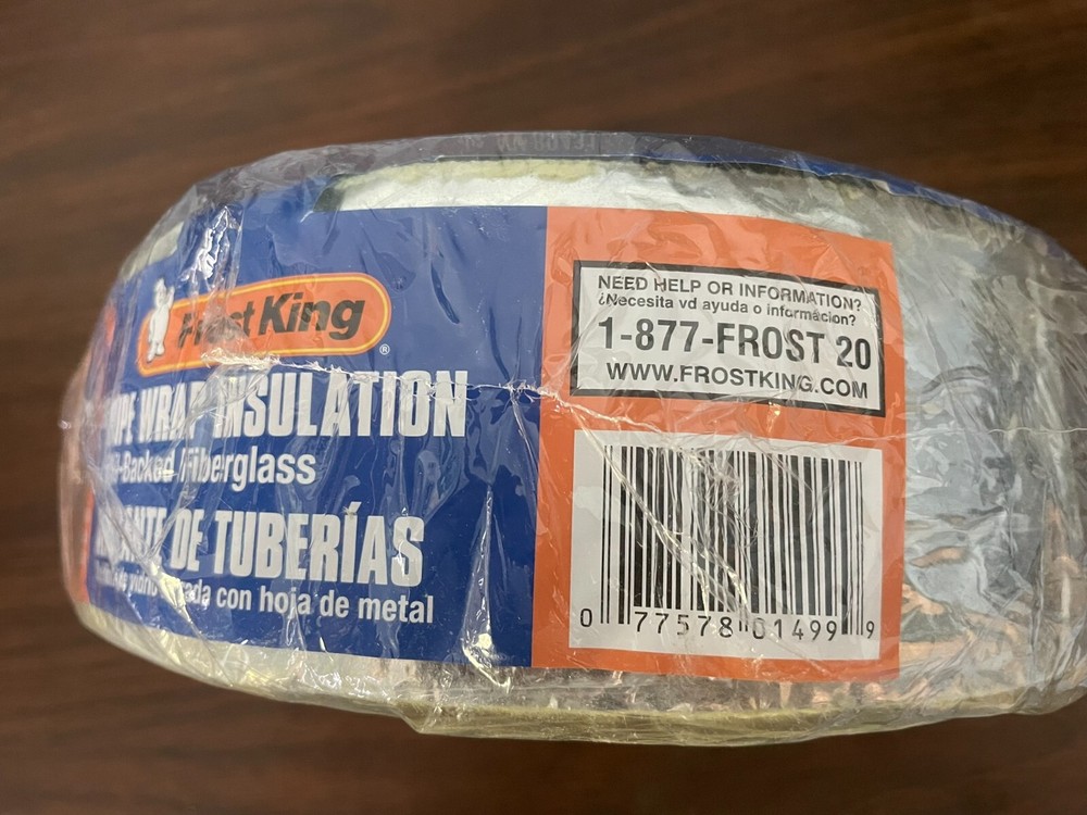 Frost King Pipe Wrap Insulation, 3 in wide