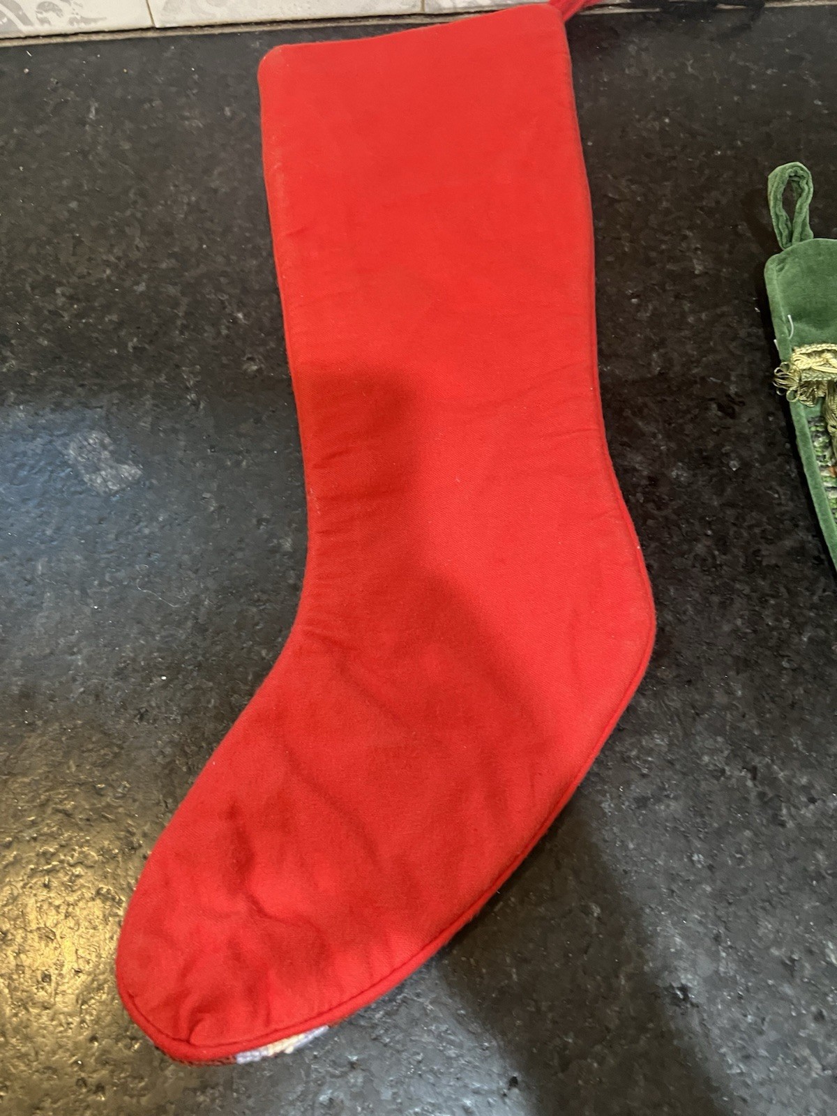 Set Of 3 Needlepoint Christmas Stockings -